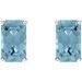 Emerald 4-Prong Scroll Setting® Stud Earrings