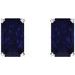 Emerald 4-Prong Scroll Setting® Stud Earrings