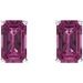 Emerald 4-Prong Scroll Setting® Stud Earrings
