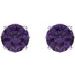 Round 4-Prong Scroll Setting® Stud Earrings
