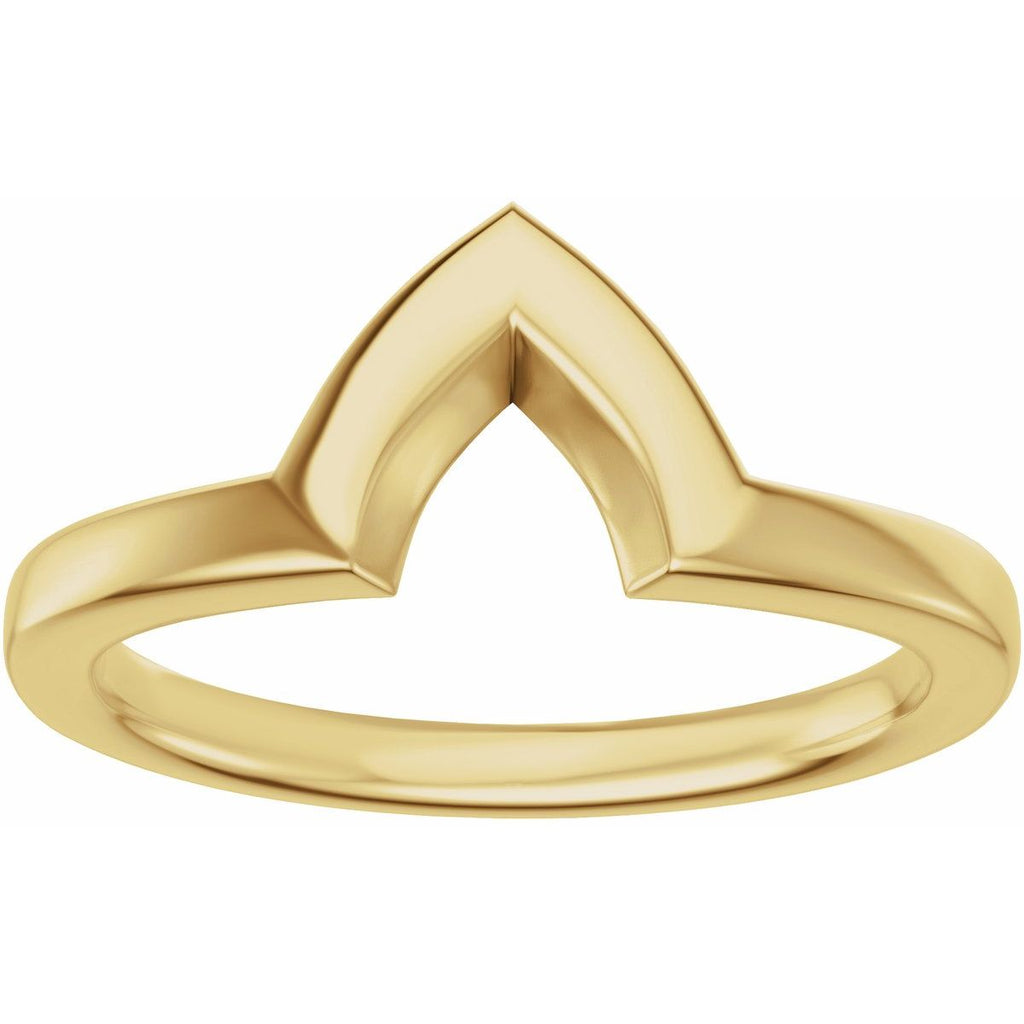 Claw-Prong Solitaire Bezel-Style Engagement Ring or Band