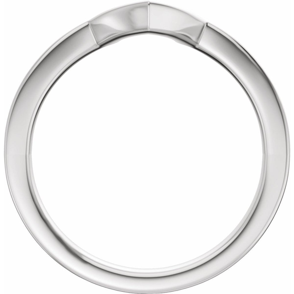 Claw-Prong Solitaire Bezel-Style Engagement Ring or Band