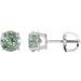 Round 4-Prong Lightweight Stud Earrings