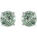 Round 4-Prong Lightweight Stud Earrings