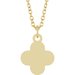 Engravable Clover Necklace or Pendant