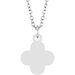 Engravable Clover Necklace or Pendant