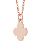 Engravable Clover Necklace or Pendant