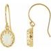 Cabochon Crown Earrings