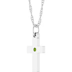 Accented Cross Necklace or Pendant