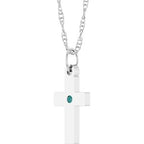 Accented Cross Necklace or Pendant