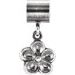Charm / Sterling Silver / 15.5 X 8 Mm / Polished / Kera Flower Charm