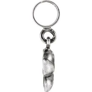 Charm / Sterling Silver / 15.5 X 8 Mm / Polished / Kera Flower Charm