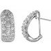 J-Hoop Omega Earrings