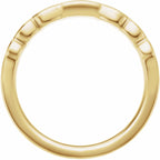 Accented Engagement Ring or Band