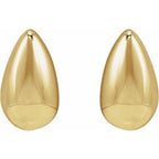 Teardrop Stud Earrings