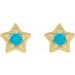 Star Cabochon Earrings