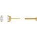 Solitaire V-Prong Stud Earrings