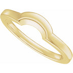 Claw-Prong Solitaire Bezel-Style Engagement Ring or Band
