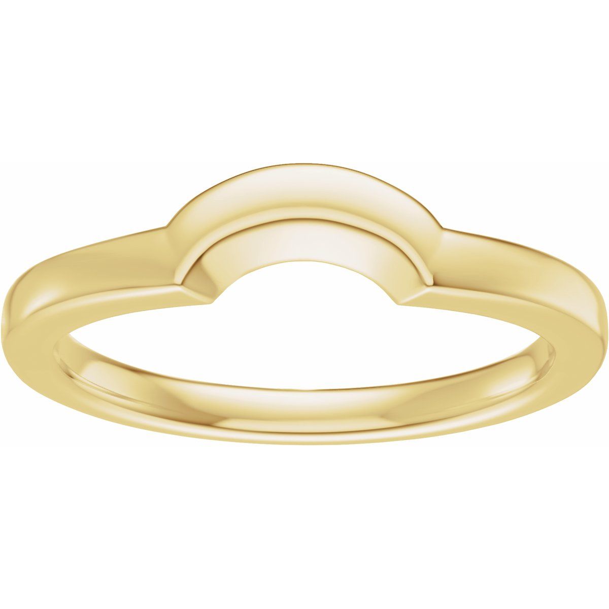 Claw-Prong Solitaire Bezel-Style Engagement Ring or Band