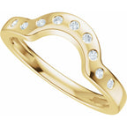 Accented Bezel-Style Engagement Ring or Band