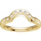 Accented Bezel-Style Engagement Ring or Band