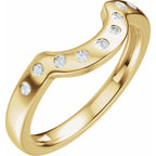 Accented Bezel-Style Engagement Ring or Band