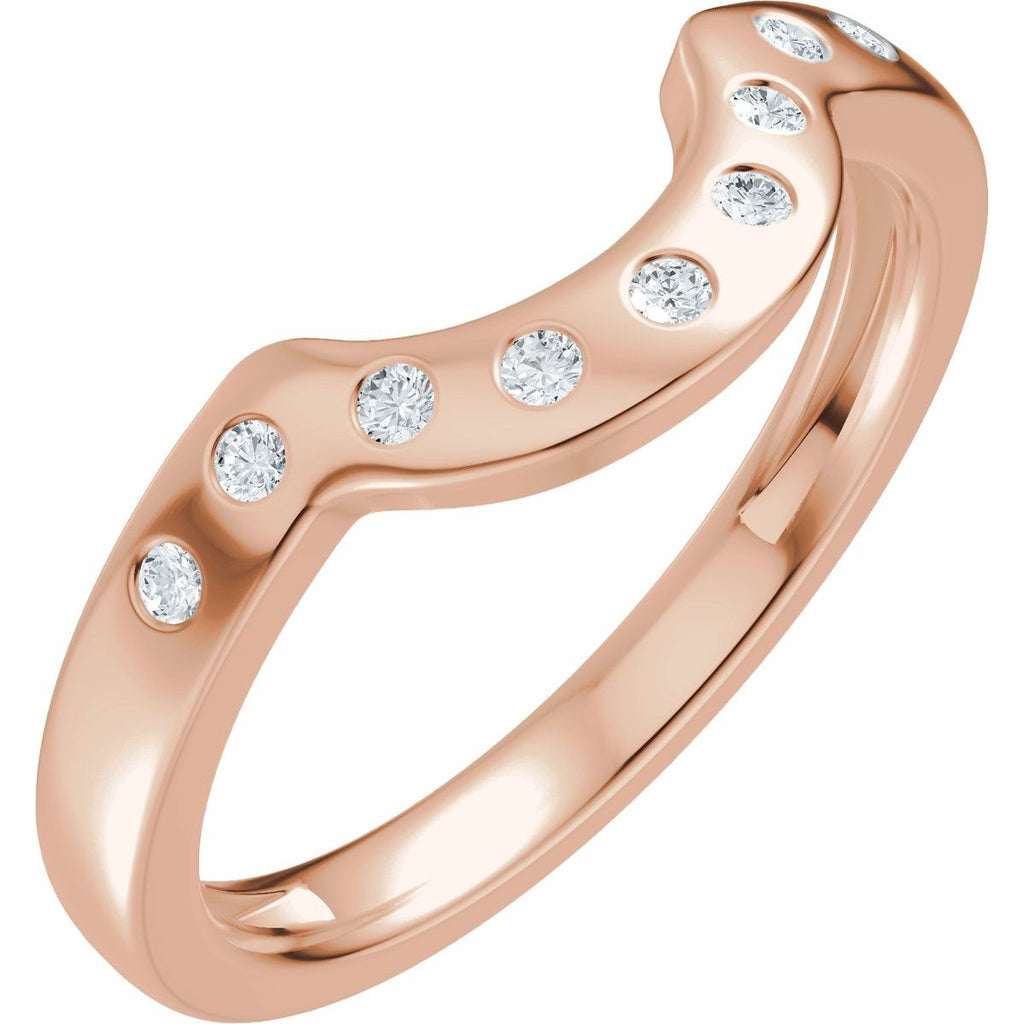 Accented Bezel-Style Engagement Ring or Band
