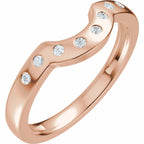 Accented Bezel-Style Engagement Ring or Band