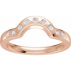 Accented Bezel-Style Engagement Ring or Band