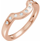 Accented Bezel-Style Engagement Ring or Band