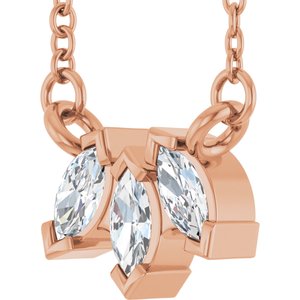 Three-Stone Necklace or Center