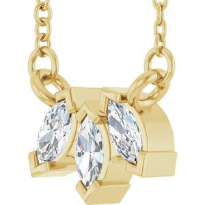 Three-Stone Necklace or Center