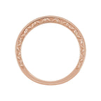 Milgrain Edge Sculptural Anniversary Band