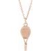 Tennis Racket Necklace or Pendant