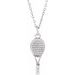 Tennis Racket Necklace or Pendant
