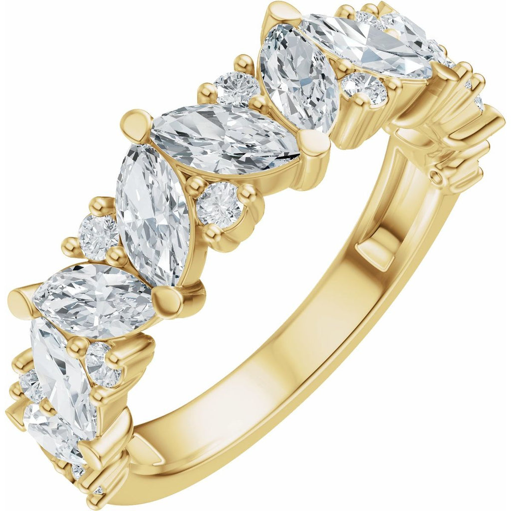 Accented Engagement Ring or Band