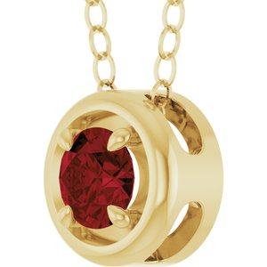 Solitaire Slide Pendant