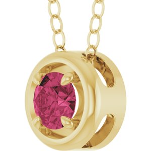 Solitaire Slide Pendant