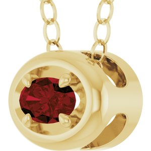 Solitaire Slide Pendant
