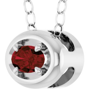Solitaire Slide Pendant