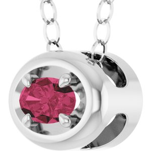 Solitaire Slide Pendant