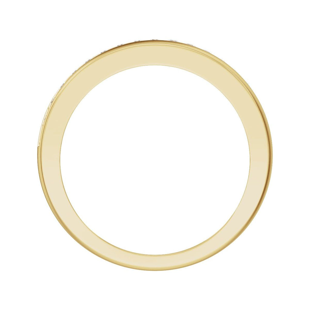 Accented Comfort-Fit Tapered Band with Satin Finish