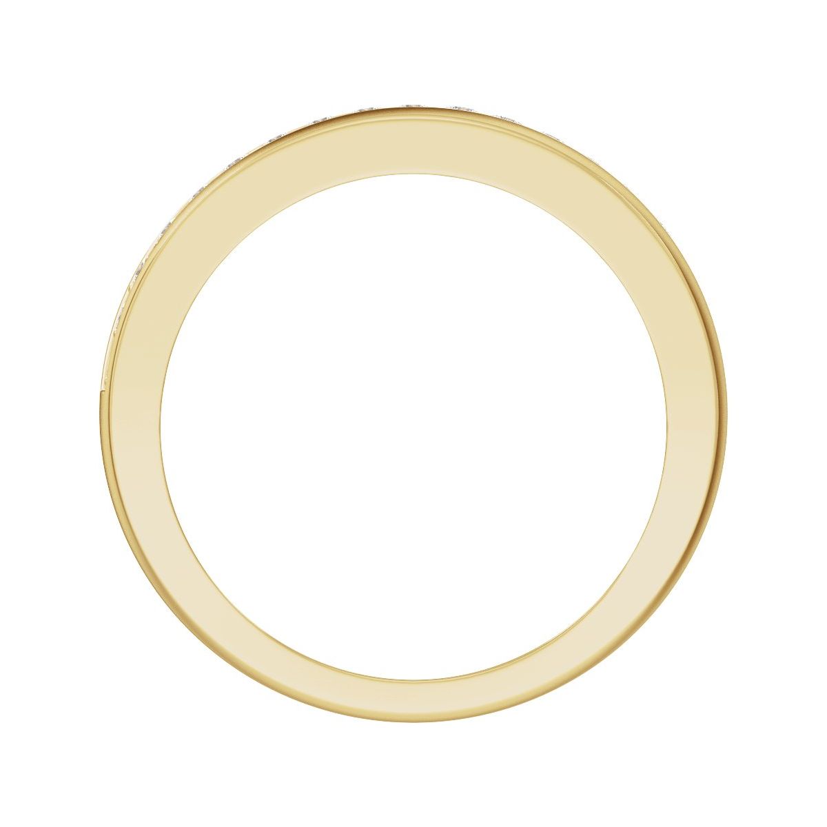 Accented Comfort-Fit Tapered Band with Satin Finish