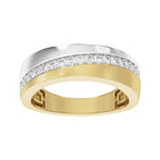 Accented Comfort-Fit Tapered Band with Satin Finish