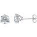 Round 3-Prong Cocktail-Style Stud Earrings