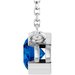 Half-Bezel Solitaire Necklace or Center