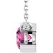 Half-Bezel Solitaire Necklace or Center