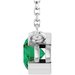 Half-Bezel Solitaire Necklace or Center