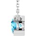 Half-Bezel Solitaire Necklace or Center
