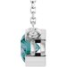 Half-Bezel Solitaire Necklace or Center